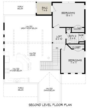 Second Floor for House Plan #940-00309