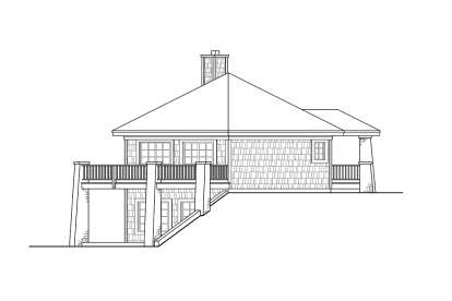 Lake Front House Plan #035-00894 Elevation Photo