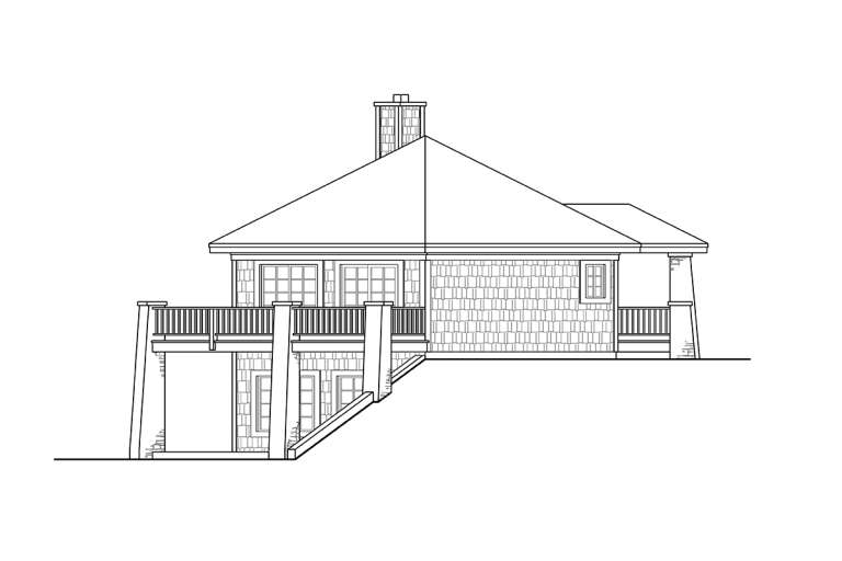 Lake Front House Plan #035-00894 Elevation Photo