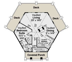 Main Floor for House Plan #035-00894