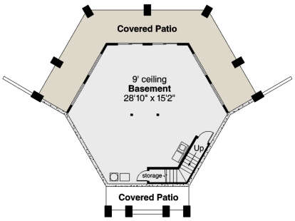 Basement for House Plan #035-00894