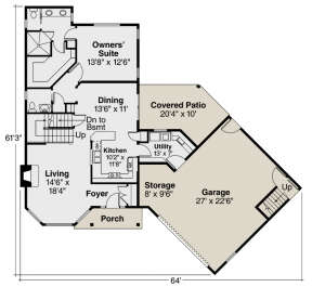 Main Floor for House Plan #035-00895