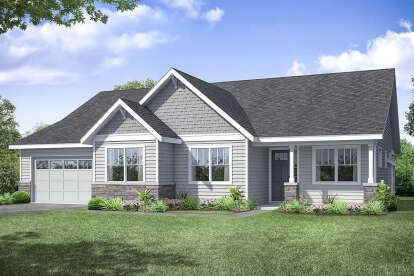 Country House Plan #035-00896 Elevation Photo