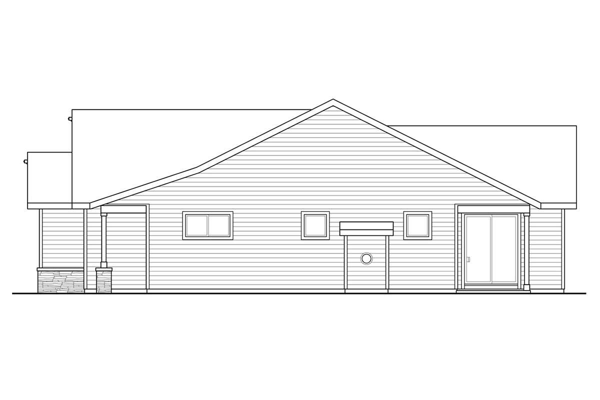 Country House Plan #035-00896 Elevation Photo