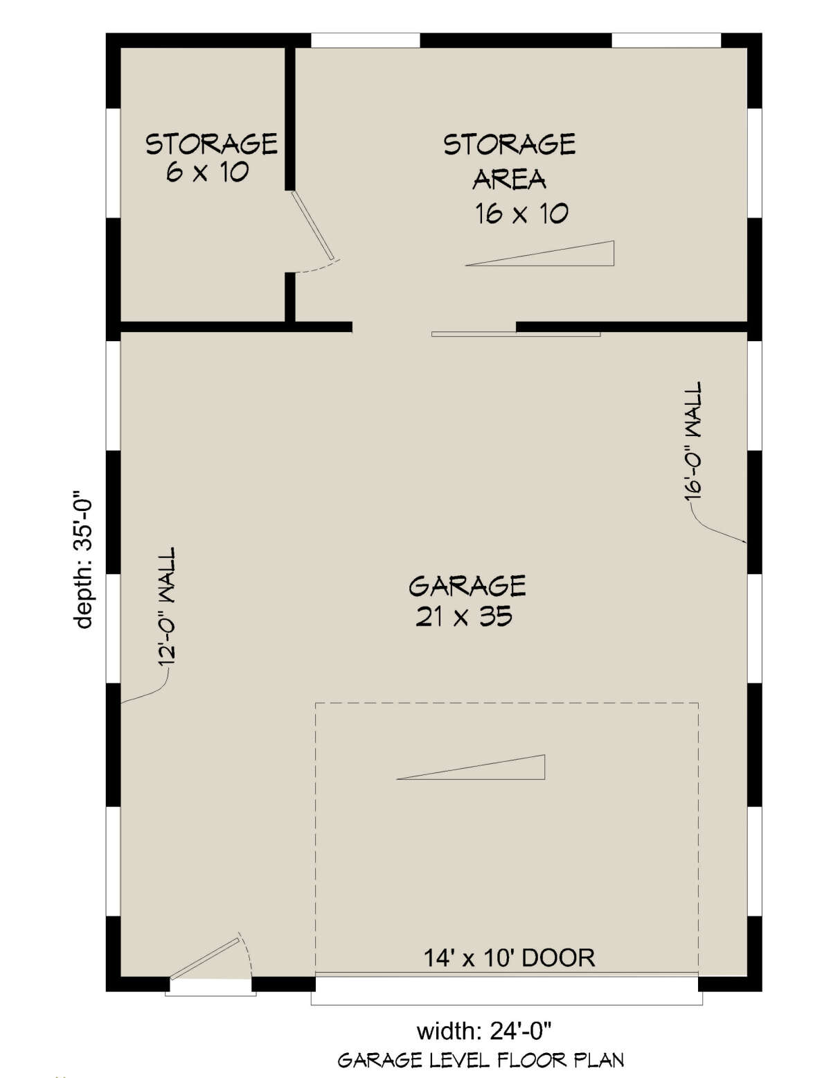 Garage Floor for House Plan #940-00310