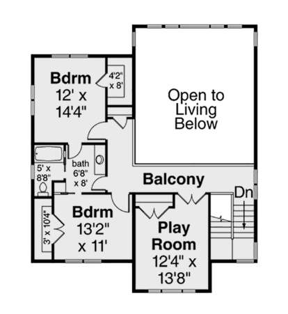 Second Floor for House Plan #035-00897