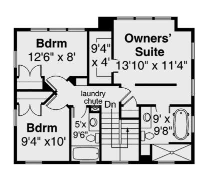 Second Floor for House Plan #035-00898