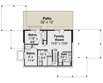 Basement for House Plan #035-00898