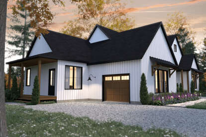 Modern Farmhouse House Plan #034-01284 Elevation Photo