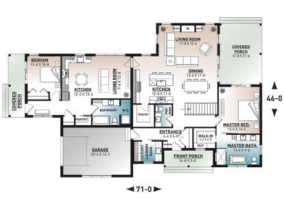 Main Floor for House Plan #034-01284
