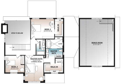 Second Floor for House Plan #034-01285