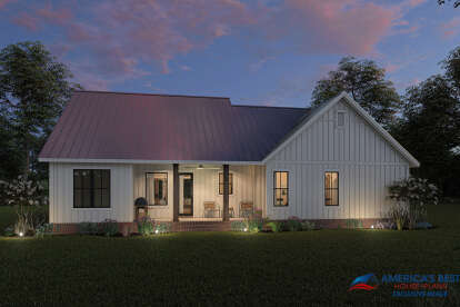 Modern Farmhouse House Plan #041-00242 Elevation Photo