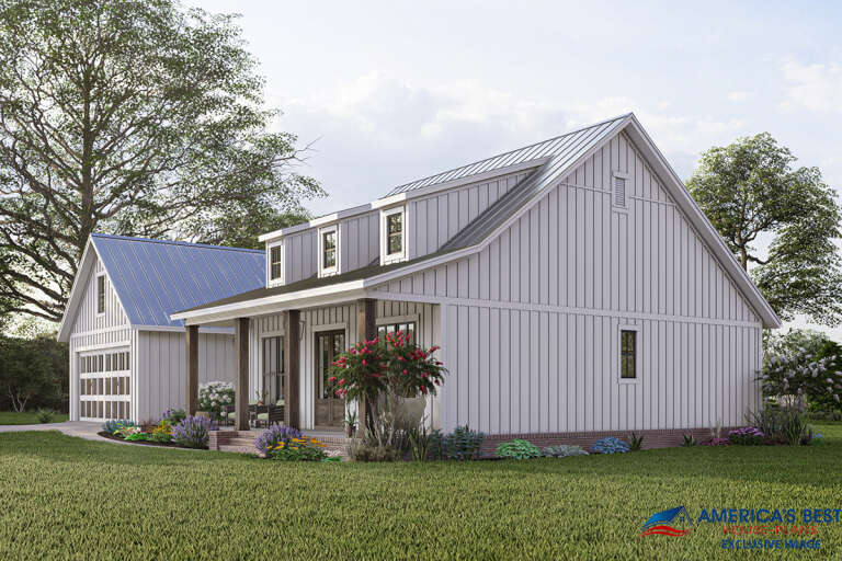 Modern Farmhouse House Plan #041-00242 Elevation Photo