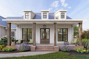 Modern Farmhouse House Plan #041-00242 Elevation Photo