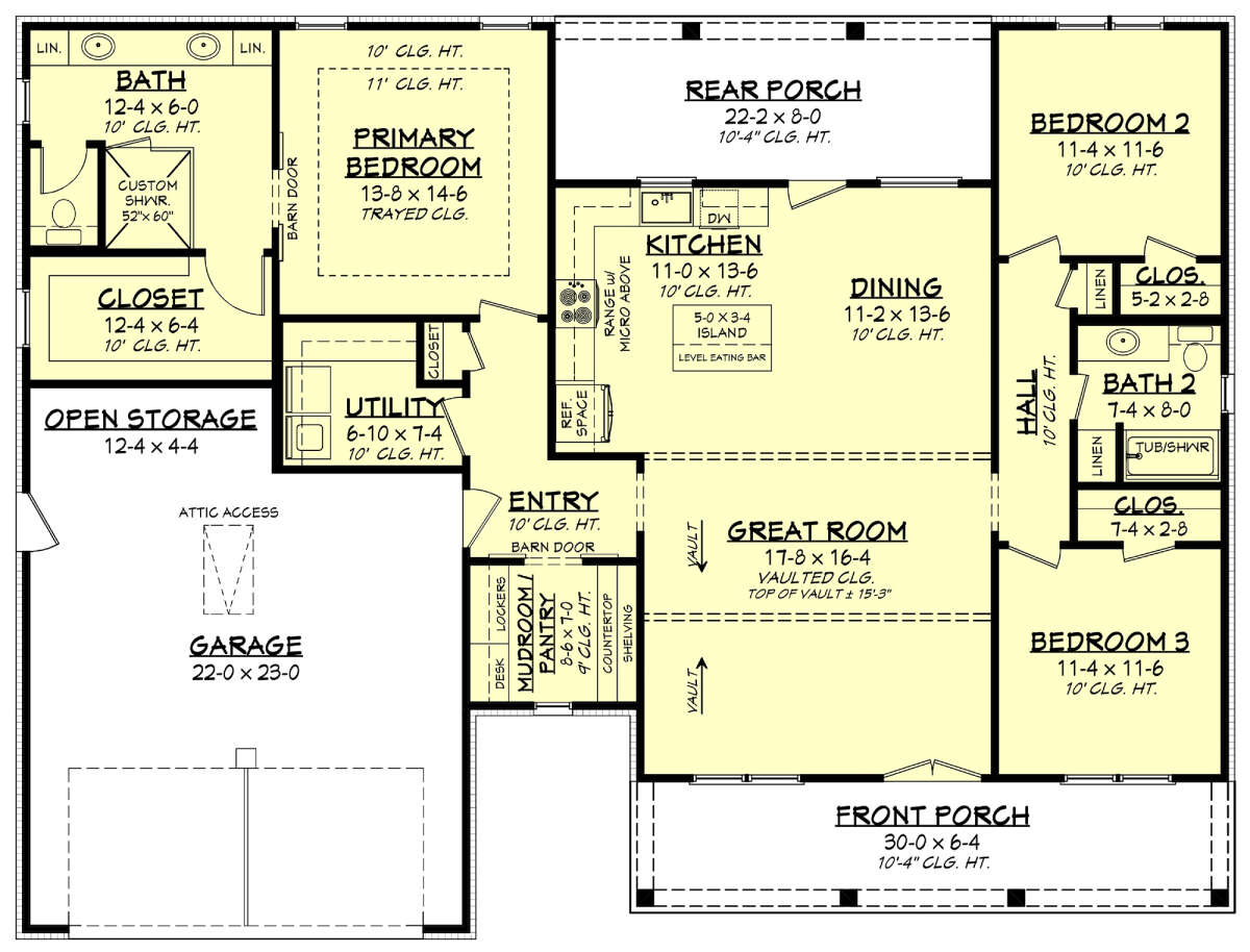 Main Floor for House Plan #041-00242
