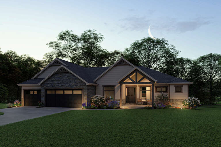 Craftsman House Plan #2802-00074 Elevation Photo