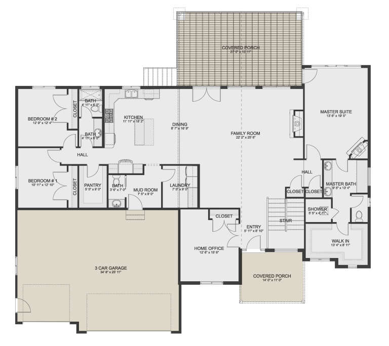 House Plan House Plan #25264 Drawing 1