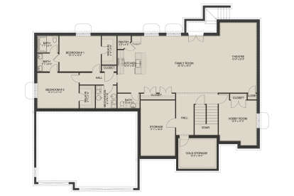 Basement for House Plan #2802-00074