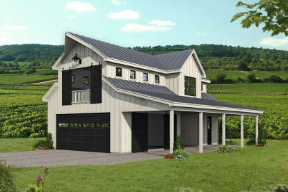 Barn House Plan #940-00311 Elevation Photo