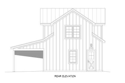 Barn House Plan #940-00311 Elevation Photo