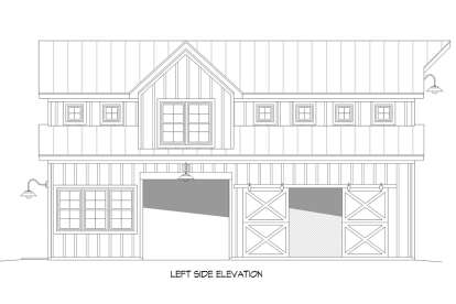 Barn House Plan #940-00311 Elevation Photo