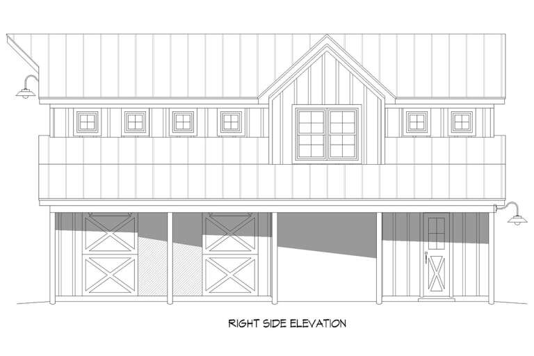 Barn House Plan #940-00311 Elevation Photo