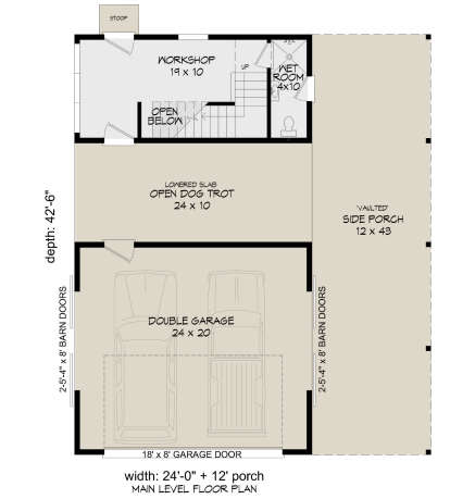 Garage Floor for House Plan #940-00311