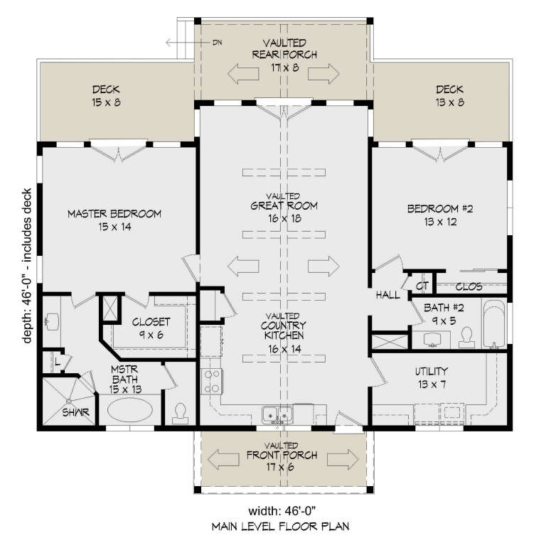House Plan House Plan #25266 Drawing 1