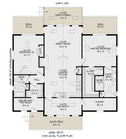 Main Floor for House Plan #940-00313
