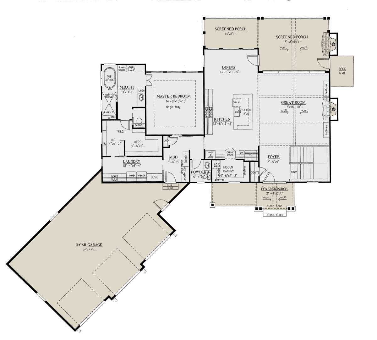 Main Floor for House Plan #286-00113