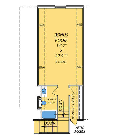 Bonus Room for House Plan #9279-00036