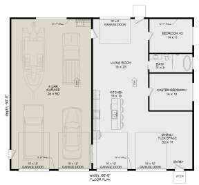 Garage Floor for House Plan #940-00316
