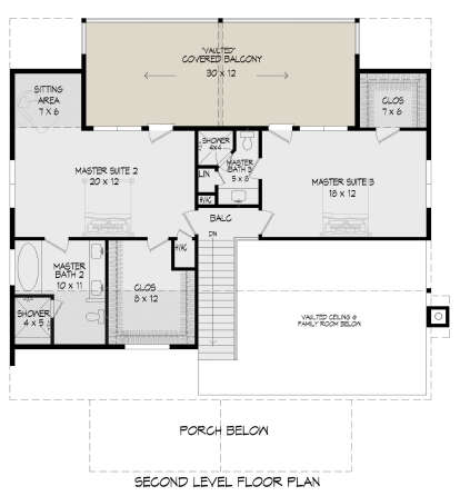 Second Floor for House Plan #940-00317