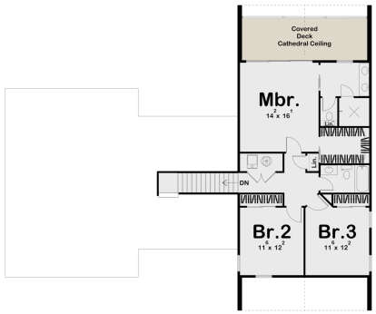 Second Floor for House Plan #963-00492