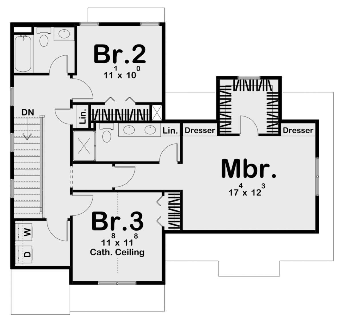 Second Floor for House Plan #963-00493