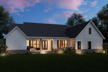 Modern Farmhouse House Plan #041-00243 Elevation Photo