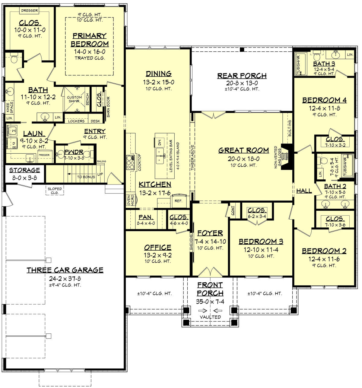 Main Floor for House Plan #041-00243
