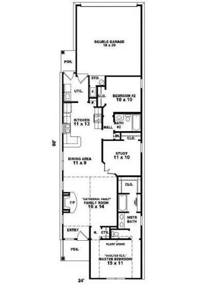 Main Floor for House Plan #053-00261