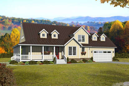 Country House Plan #940-00319 Elevation Photo