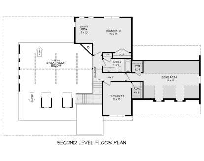Second Floor for House Plan #940-00319
