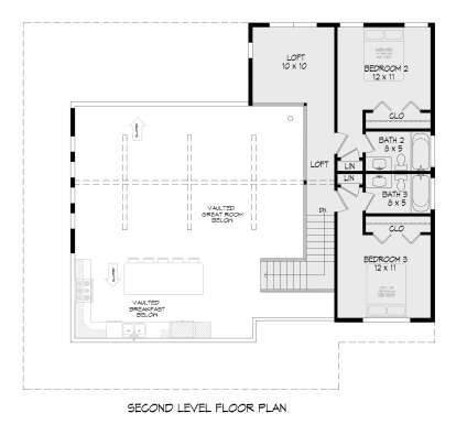 Second Floor for House Plan #940-00320