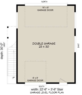 Garage Floor for House Plan #940-00321