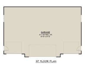 Garage Floor for House Plan #5032-00075