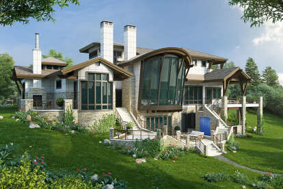 Contemporary House Plan #1907-00052 Elevation Photo