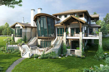 Contemporary House Plan #1907-00052 Elevation Photo