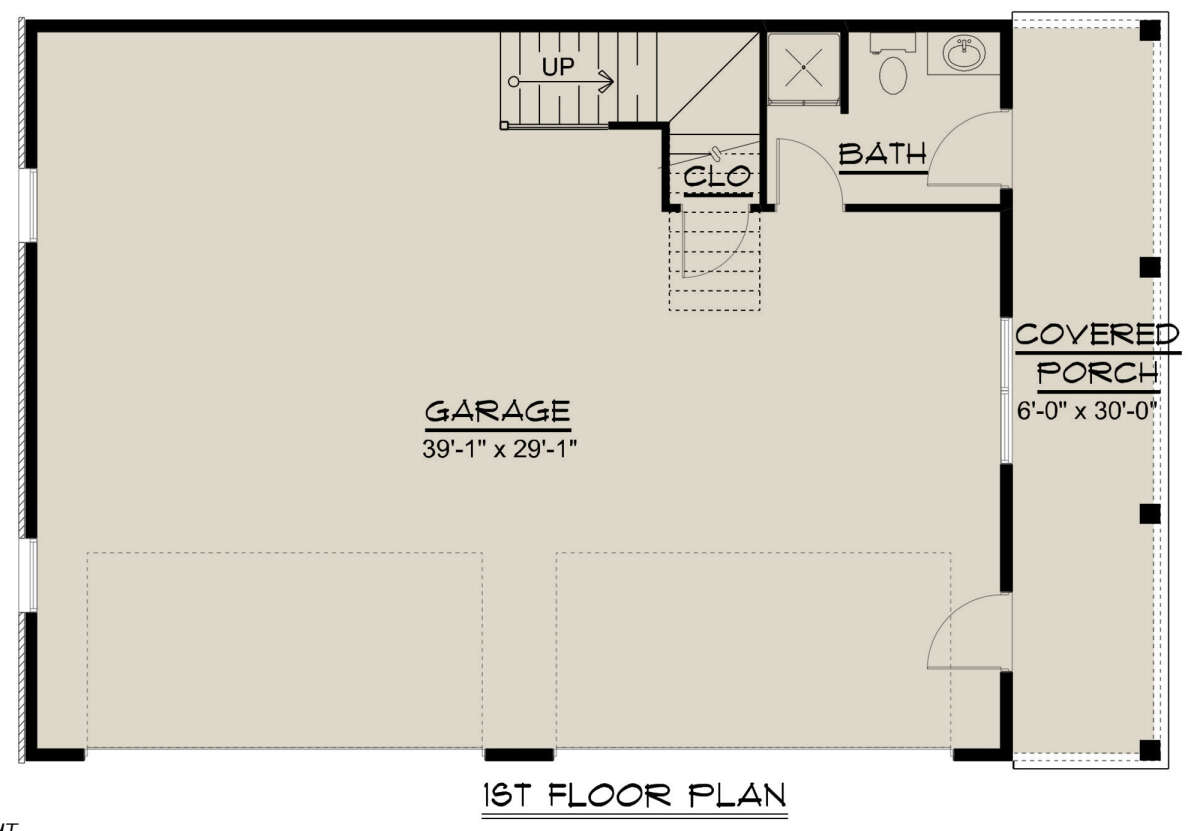Garage Floor for House Plan #5032-00078
