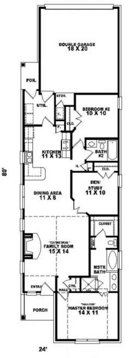 Floorplan for House Plan #053-00262