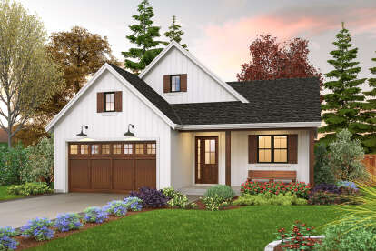 Modern Farmhouse House Plan #2559-00916 Elevation Photo