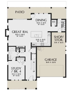 Main Floor for House Plan #2559-00917