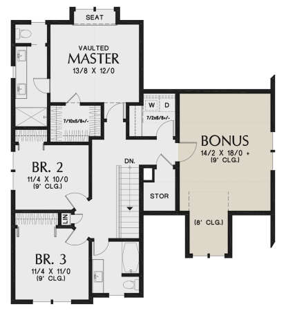 Second Floor for House Plan #2559-00917